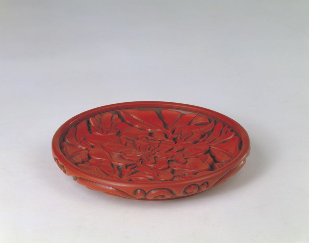 图片[2]-“Zhang Chengzao” red gardenia pattern disc-China Archive